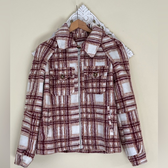 Avec Les Filles Jackets & Blazers - Avec Les Filles Plaid Jacket